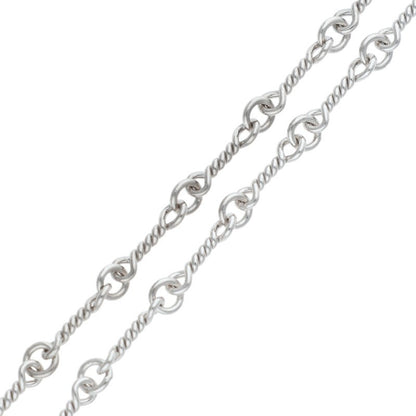 Chrome Hearts 18K White Gold Chain Necklace Size 16INCH