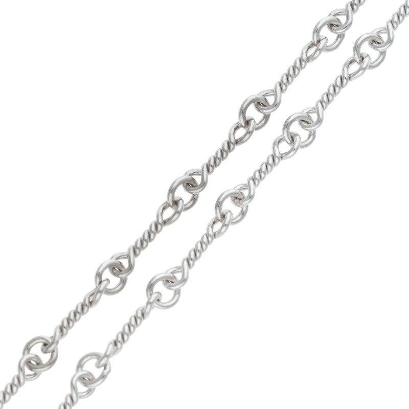Chrome Hearts 18K White Gold Chain Necklace Size 16INCH