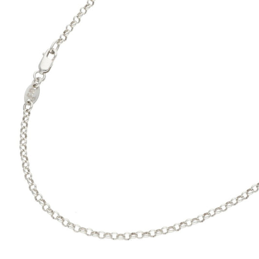 Chrome Hearts 925 Silver Roll Chain Necklace Size 18INCH