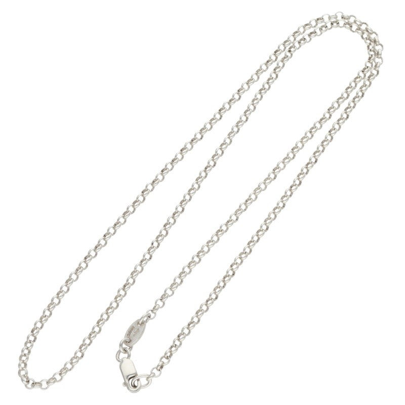 Chrome Hearts 925 Silver Roll Chain Necklace Size 18INCH