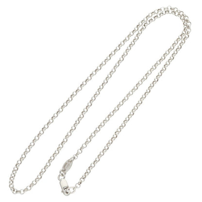 Chrome Hearts 925 Silver Roll Chain Necklace Size 18INCH