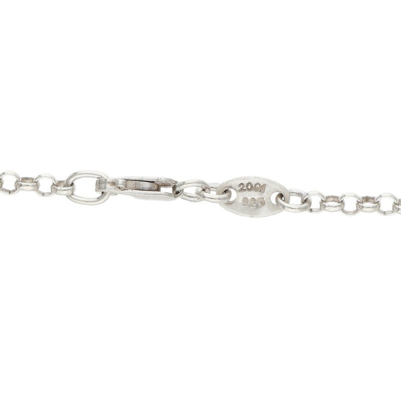 Chrome Hearts 925 Silver Roll Chain Necklace Size 18INCH