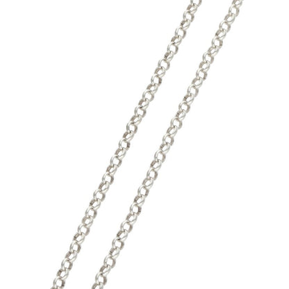 Chrome Hearts 925 Silver Roll Chain Necklace Size 18INCH