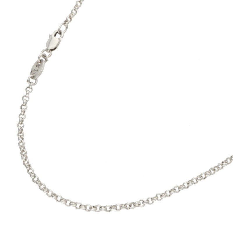 Chrome Hearts 925 Silver Roll Chain Necklace Size 18INCH