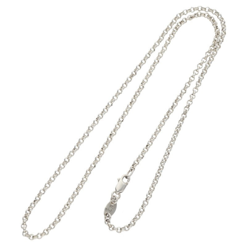 Chrome Hearts 925 Silver Roll Chain Necklace Size 18INCH