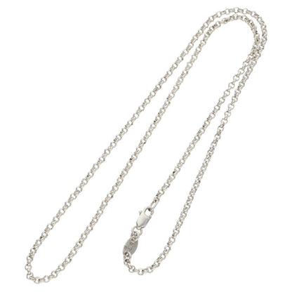 Chrome Hearts 925 Silver Roll Chain Necklace Size 18INCH