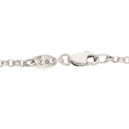 Chrome Hearts 925 Silver Roll Chain Necklace Size 18INCH