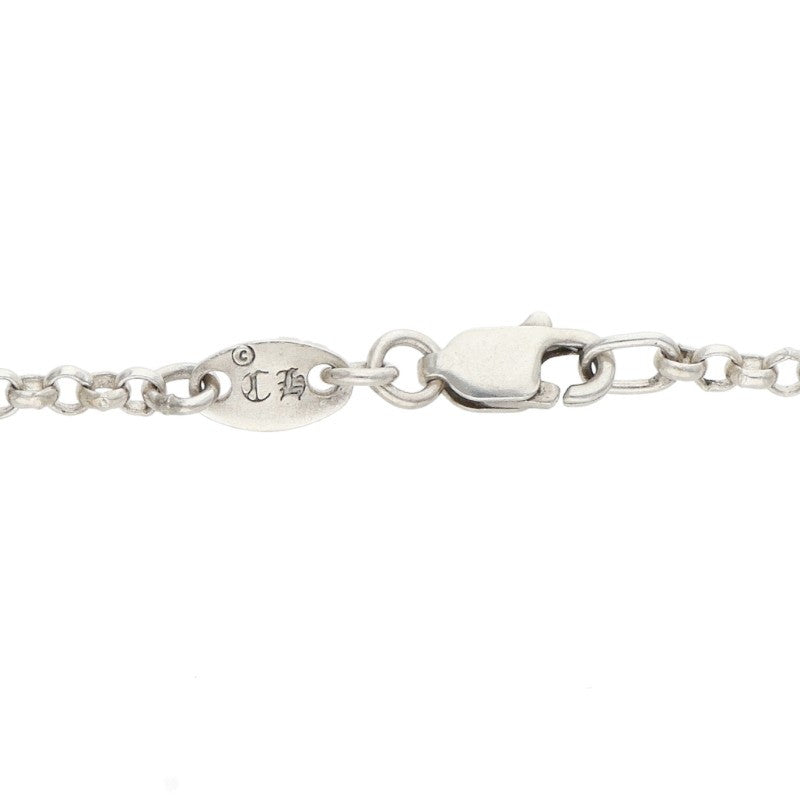 Chrome Hearts 925 Silver Roll Chain Necklace Size 18INCH