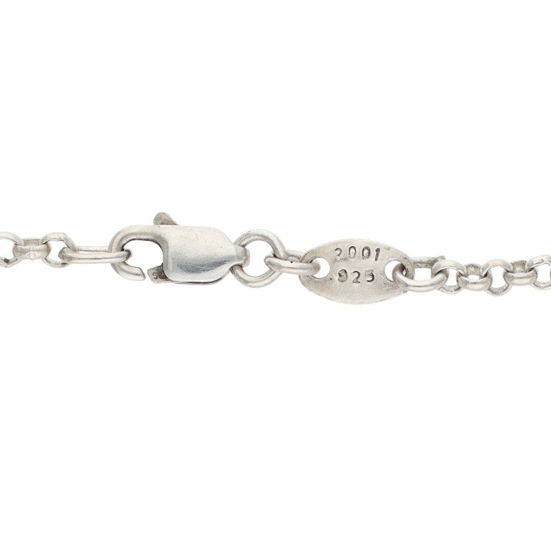 Chrome Hearts 925 Silver Roll Chain Necklace Size 18INCH