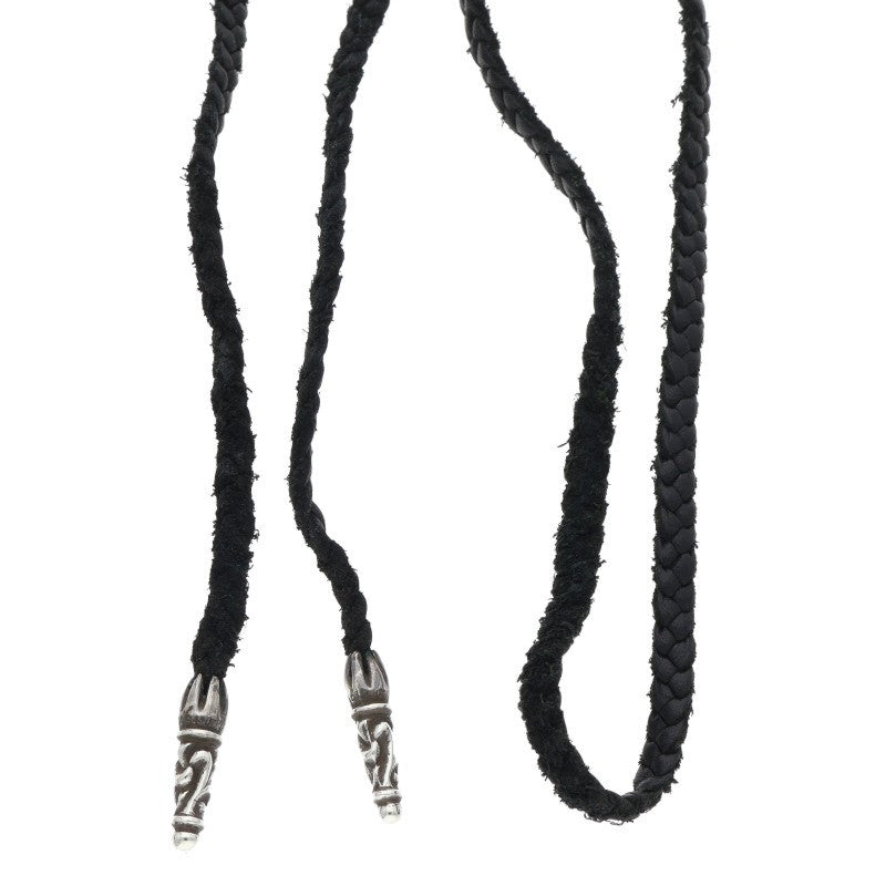 Chrome Hearts Scroll Leather Braid Necklace Size ONE SIZE