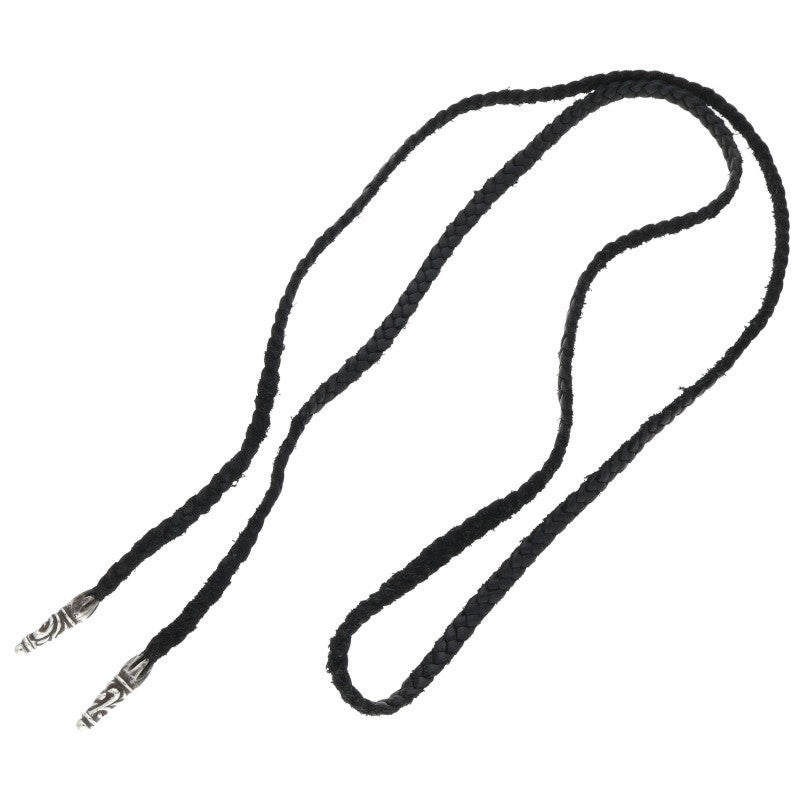 Chrome Hearts Scroll Leather Braid Necklace Size ONE SIZE
