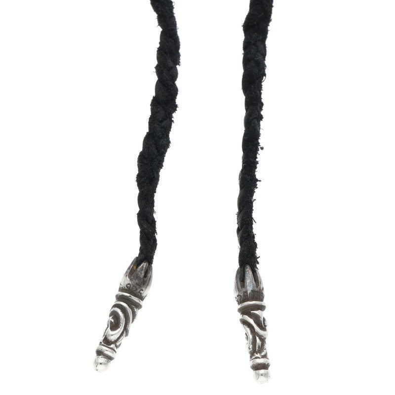 Chrome Hearts Scroll Leather Braid Necklace Size ONE SIZE