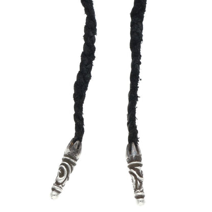 Chrome Hearts Scroll Leather Braid Necklace Size ONE SIZE