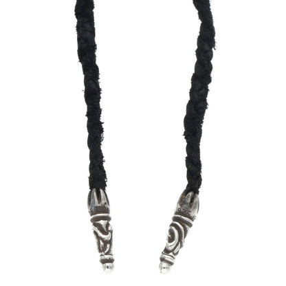 Chrome Hearts Scroll Leather Braid Necklace Size ONE SIZE