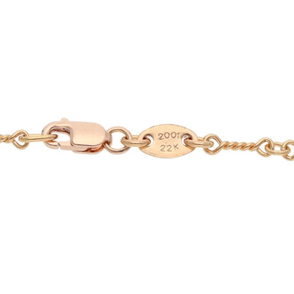 Chrome Hearts 22K Yellow Gold Chain Necklace Size 20INCH