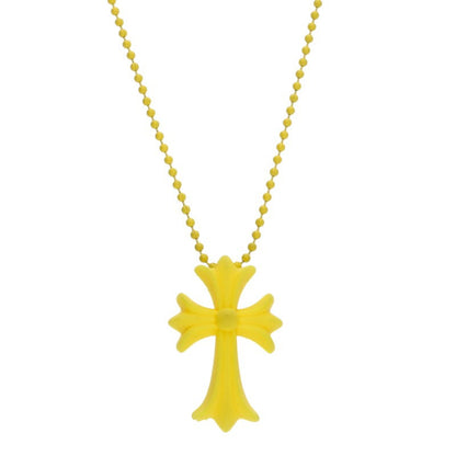 Chrome Hearts Rubber Small CH Cross Necklace Size ONE SIZE