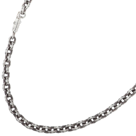 Chrome Hearts 925 Silver Paper Chain Necklace Size 20INCH