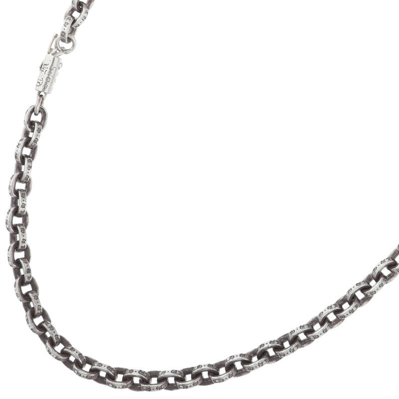 Chrome Hearts 925 Silver Paper Chain Necklace Size 20INCH