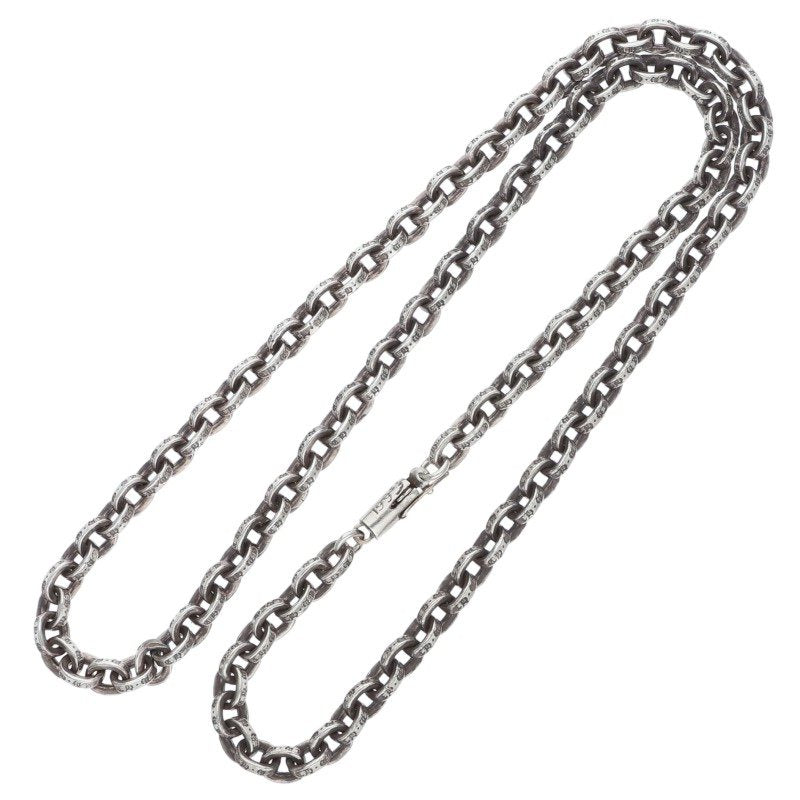 Chrome Hearts 925 Silver Paper Chain Necklace Size 20INCH