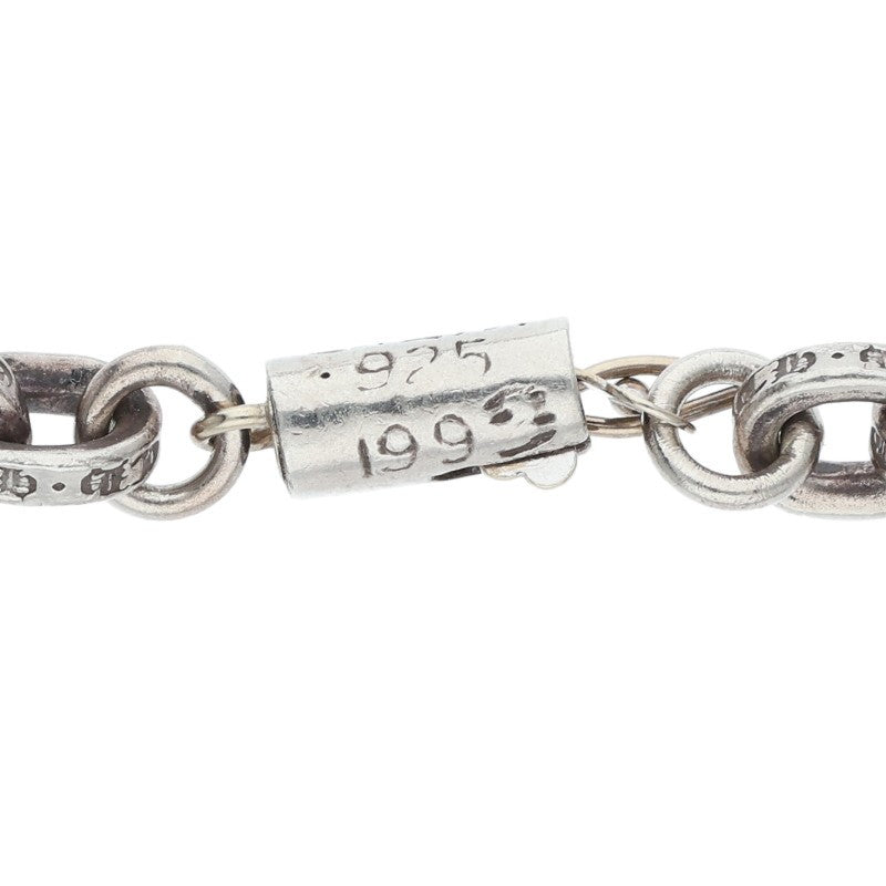 Chrome Hearts 925 Silver Paper Chain Necklace Size 20INCH