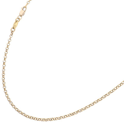 Chrome Hearts 22K Roll Chain Gold Necklace Size 18INCH