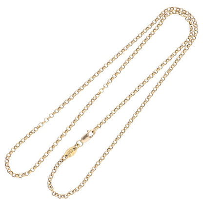 Chrome Hearts 22K Roll Chain Gold Necklace Size 18INCH