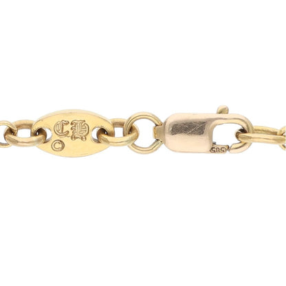 Chrome Hearts 22K Roll Chain Gold Necklace Size 18INCH
