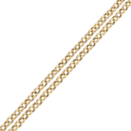 Chrome Hearts 22K Roll Chain Gold Necklace Size 18INCH