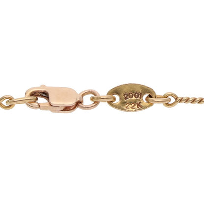 Chrome Hearts 22K Yellow Gold Chain Necklace Size 18INCH
