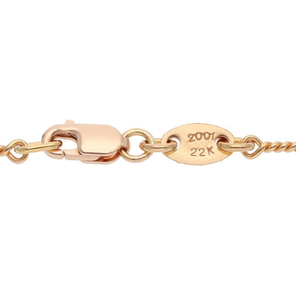 Chrome Hearts 22K Yellow Gold Chain Necklace Size 16INCH