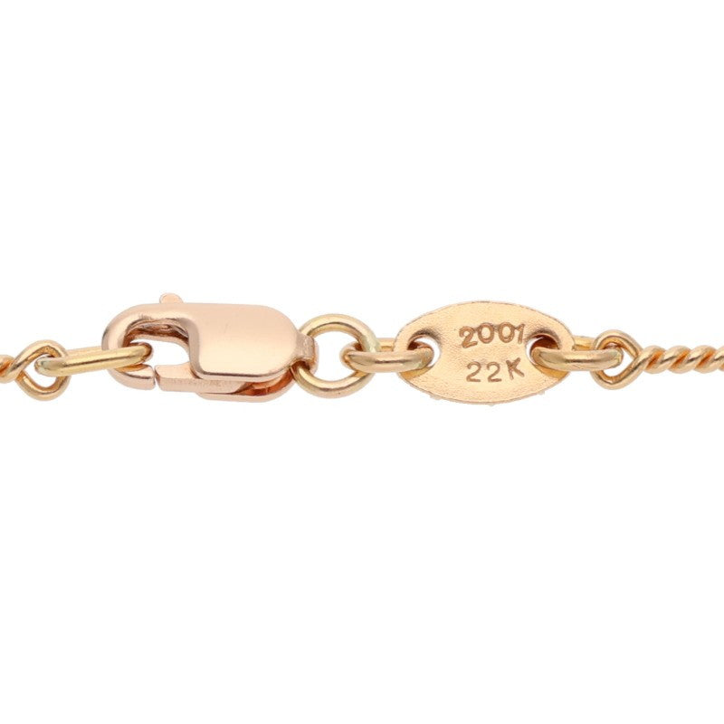 Chrome Hearts 22K Yellow Gold Chain Necklace Size 16INCH