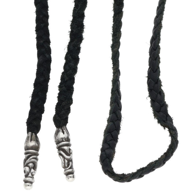 Chrome Hearts Scroll Leather Braid Necklace Size ONE Multi