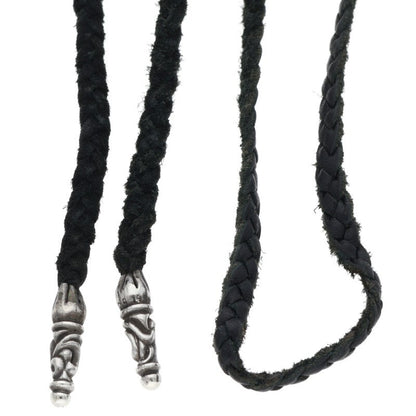 Chrome Hearts Scroll Leather Braid Necklace Size ONE Multi
