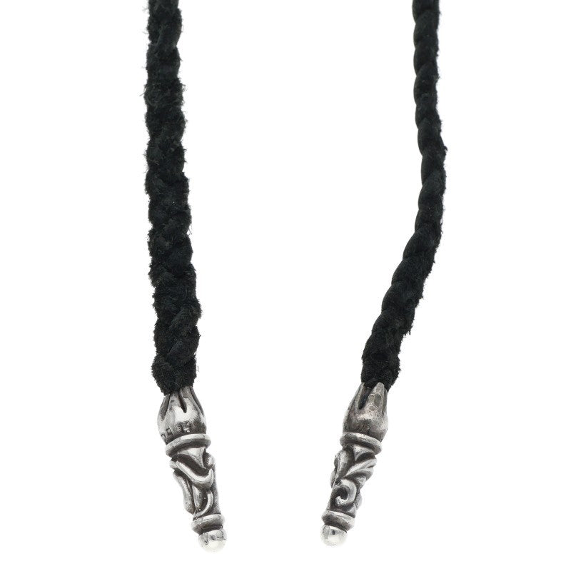 Chrome Hearts Scroll Leather Braid Necklace Size ONE Multi