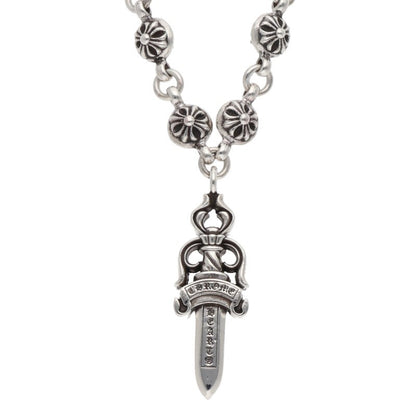 Chrome Hearts #1 Cross Ball Dagger Necklace Size ONE SIZE