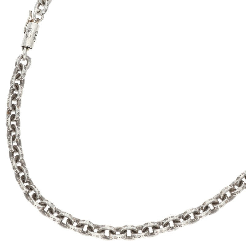 Chrome Hearts Paper Chain 925 Silver Necklace Size 24INCH