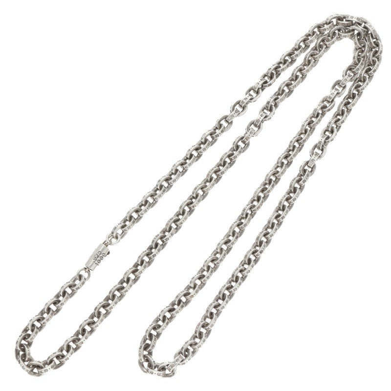 Chrome Hearts Paper Chain 925 Silver Necklace Size 24INCH