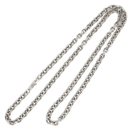 Chrome Hearts Paper Chain 925 Silver Necklace Size 24INCH
