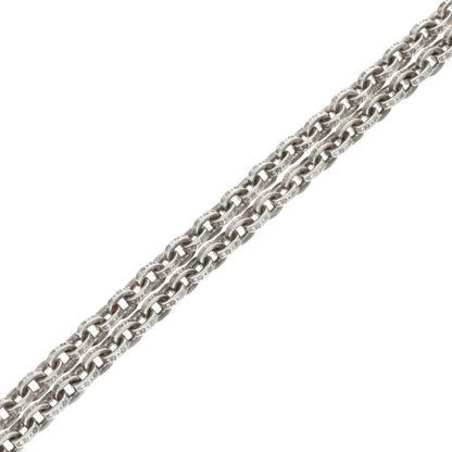 Chrome Hearts Paper Chain 925 Silver Necklace Size 24INCH