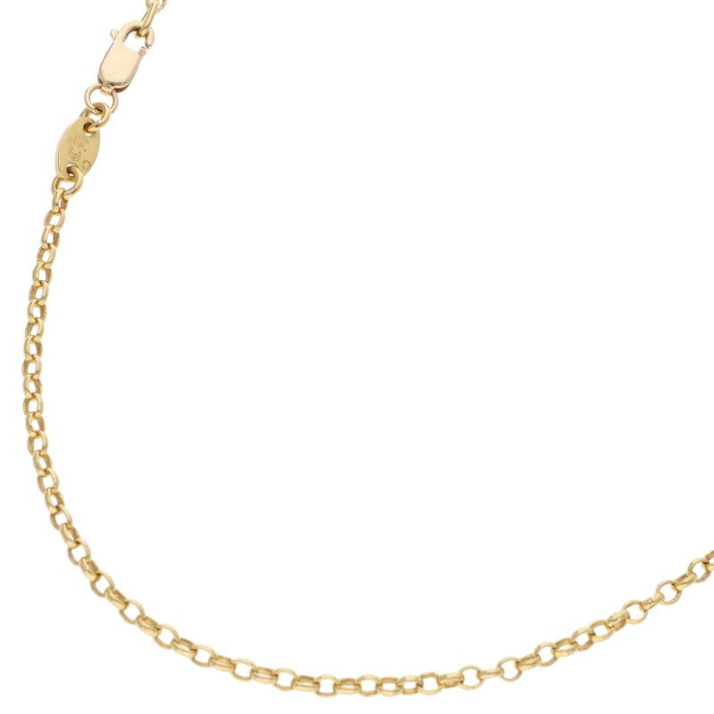 Chrome Hearts 22K Roll Chain Gold Necklace Size 20INCH