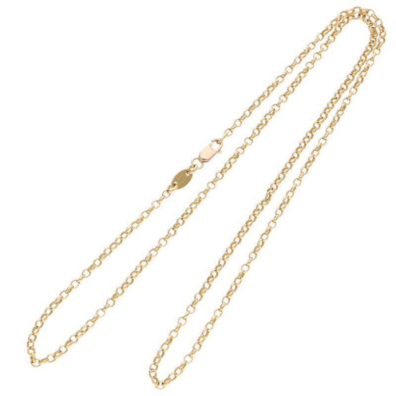 Chrome Hearts 22K Roll Chain Gold Necklace Size 20INCH