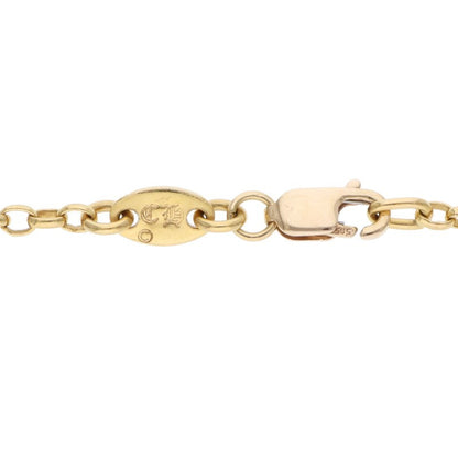 Chrome Hearts 22K Roll Chain Gold Necklace Size 20INCH