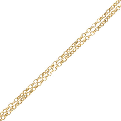 Chrome Hearts 22K Roll Chain Gold Necklace Size 20INCH