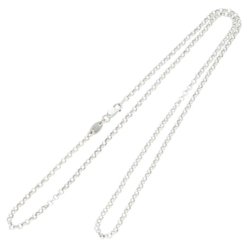 Chrome Hearts Silver Roll Chain Necklace Size 20INCH