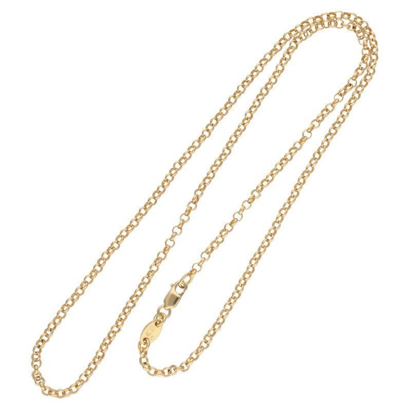 Chrome Hearts 22K Roll Chain Gold Yellow Size 18INCH