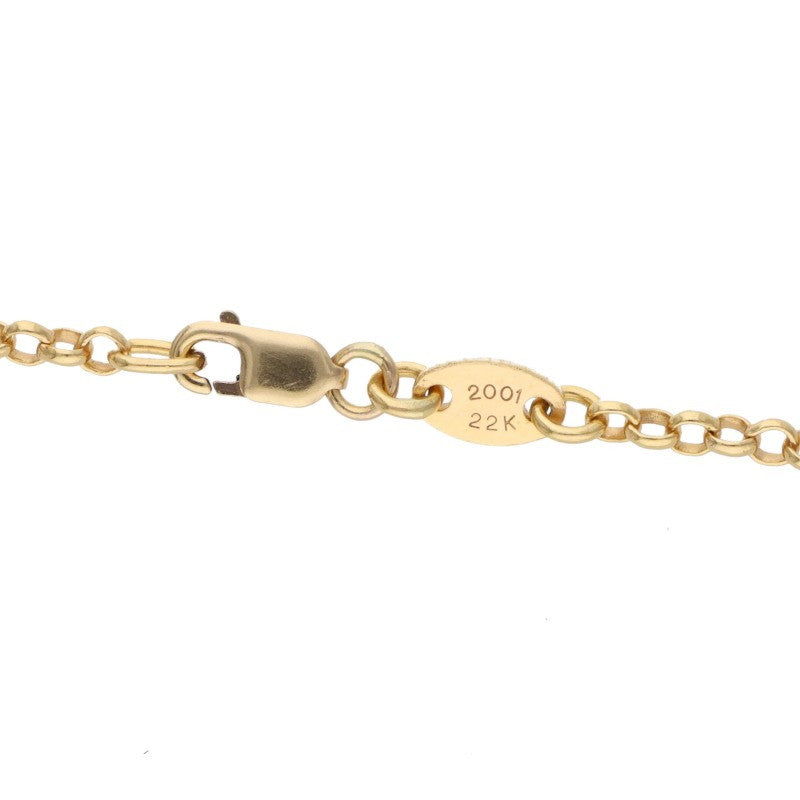 Chrome Hearts 22K Roll Chain Gold Yellow Size 18INCH