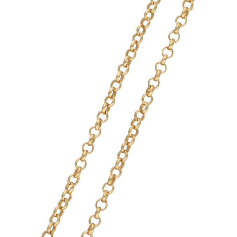 Chrome Hearts 22K Roll Chain Gold Yellow Size 18INCH