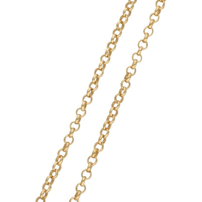 Chrome Hearts 22K Roll Chain Gold Yellow Size 18INCH