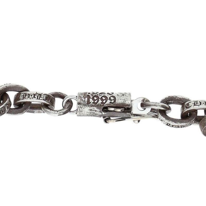Chrome Hearts PAPER CHAIN 14K Silver Necklace Size 24INCH