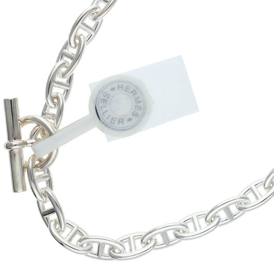 HERMES Chaine d'Ancre GM Silver Necklace Size GM